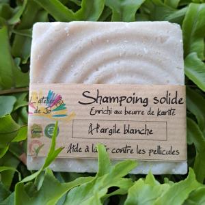 Shampoing solide à l'argile blanche  Aide contre les pellicules